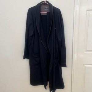 NWOT Ted Baker London Dressed To Chill Navy Blue Robe W Piping Men L/XL NEW